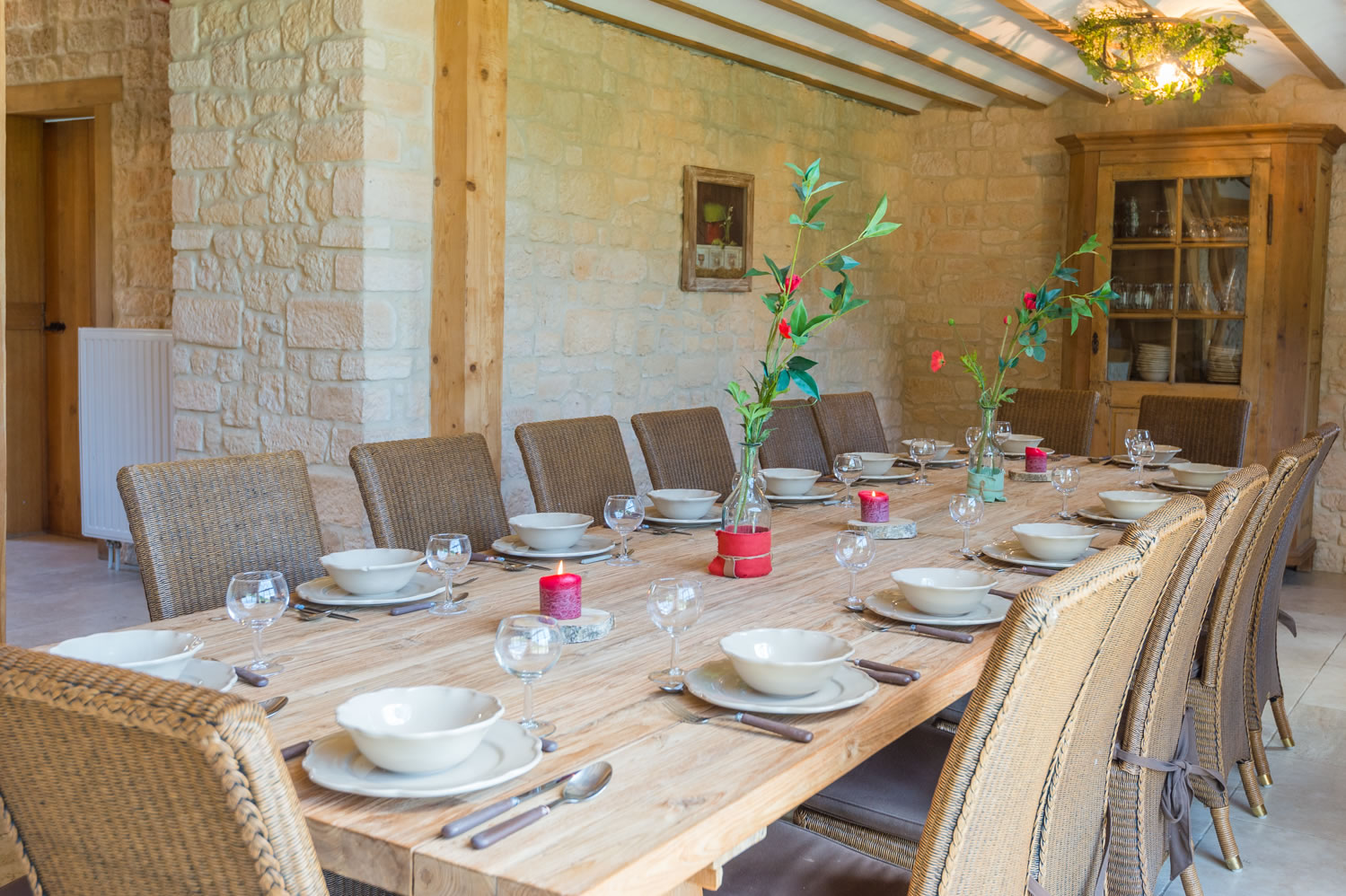 Salle à manger gîte du Cerf